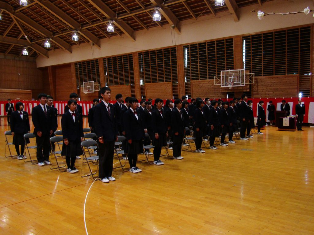 卒業式 秋田県立羽後高等学校